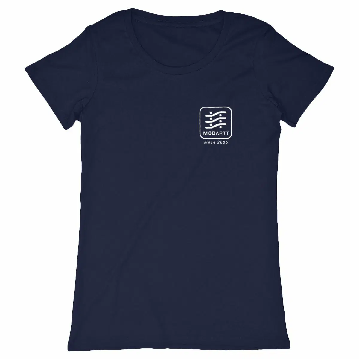 Modartt anniversary T-shirt, female cut, navy